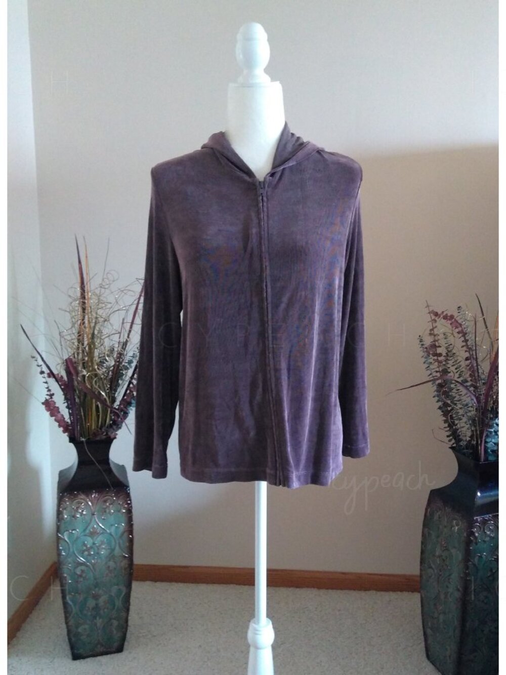 Weekenders Hoodie Medium Zip Up Jacket Athleisure Stretch New Vintage Lagenlook